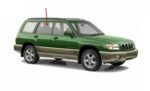 Passenger Right Side Rear Door Window Door Glass Compatible with Subaru Forester 1998-2002 Models - Image 2