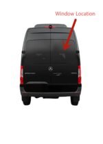 Heated Back Window Back Glass Passenger Right Side No Wiper Hole Style Compatible with Mercedes Benz Sprinter 1500 2500 3500 2019-2022 Models - Image 3