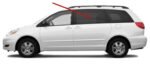 Driver Left Side Rear Sliding Cargo Door Glass Compatible with Toyota Sienna Mini Van 2004-2010 Models - Image 2