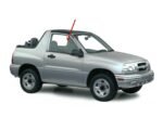 Passenger Right Side Door Window Door Glass Compatible with Chevrolet Tracker/Suzuki Vitara 2 Door Utility 1999-2003 Models - Image 2