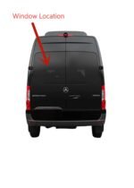 Heated Back Window Back Glass Driver Left Side No Wiper Hole Style Compatible with Mercedes Benz Sprinter 1500 2500 3500 2019-2022 Models - Image 2