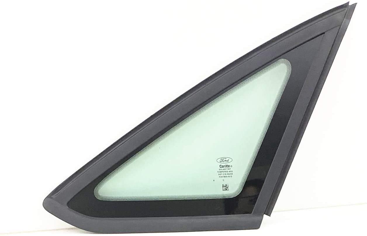 51QDZLLPWoL OE Black Moulding Passenger Right Side Rear Quarter Window Quarter Glass Compatible with Ford Focus 4 Door Sedan 2012-2018 Models - Image 1