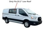 Stationary Passenger Right Side Sliding Cargo Door Window Door Glass Compatible with Ford Transit 83.2" Low-Roof Van 2015-2022 Models - Image 2
