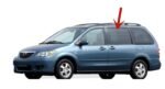 Driver Left Side Rear Cargo Door Glass Door Window Compatible with Mazda MPV 2000-2006 Models - Image 2