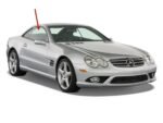 Tempered Passenger Right Side Door Window Door Glass Compatible with Mercedes Benz SL500 SL55AMG SL550 SL600 SL63AMG SL65AMG 2003-2012 Models - Image 2