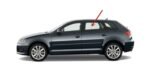 Driver Left Side Rear Door Window Door Glass Compatible with Audi A3 4Dr Hatchback 2005-2013 Models - Image 2
