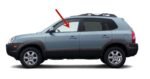 Driver Left Side Front Door Window Door Glass Compatible with Hyundai Tucson 2005-2009 Models - Image 2