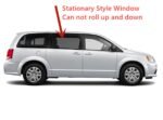 Stationary Style Passenger Right Side Rear Sliding Cargo Door Window Door Glass Compatible with Dodge Grand Caravan / Chrysler Town & Country 2008-2020 Models - Image 3