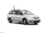 Clear Tempered Passenger Right Side Rear Sliding Cargo Door Window Door Glass Compatible with Toyota Sienna 2004-2010 Models - Image 2