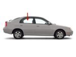 Tempered Passenger Right Side Rear Door Window Door Glass Compatible with Kia Sephia 4 Door Sedan 1998-2001 / Spectra 1.8L Eng 2000-2004 Models - Image 2