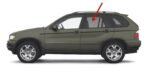 Privacy Driver Left Side Rear Door Window Door Glass Compatible with BMW X3 2004-2010 Models - Image 2