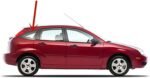Passenger Right Side Quarter Window Quarter Glass Compatible with Ford Focus 4 Door Hatchback 2002-2007 Models - Image 2