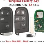 Fits  For Fiat Toro + OEM Smart Fob Auto Control Complete Transponder Remote Key
