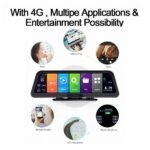 2022 HUD Navigation 10' DashCam 4G WIFI GPS Tracking System ADAS Car DVR Mirror - Image 2