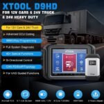 XTOOL D9HD Heavy Duty Truck Scanner Full System Diagnostic Tool - Image 3