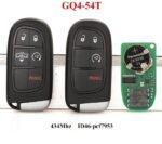 Fits Dodge 434Mhz GQ4-54T Complete Transponder Remote Key - Image 4