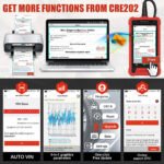 CRE200 OBD2 Car Diagnostic Tool OBD Engine ABS SRS Airbag Read Clear Error Code - Image 4