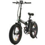 Ecotric 48V Portable and Folding Fat Ebike with LCD Display - Matt Black - Image 3