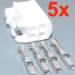 5x Sets 4 Pin Toyota Lexus 6520-0349 Connector Socket Plug