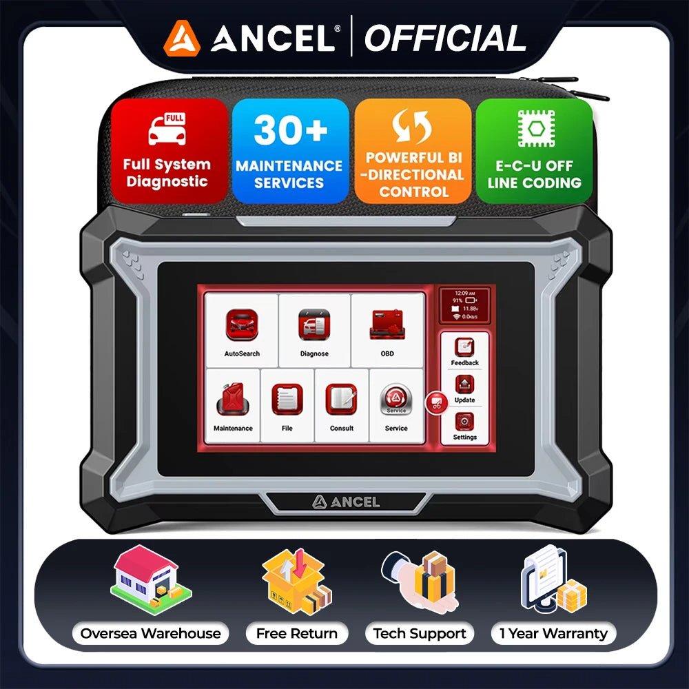 ANCEL DS160 OBD2 Scanner All System Diagnostic Tool 30 Reset ECU Coding Test - Image 11