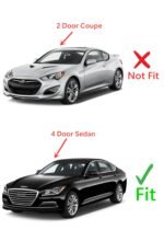 Heated Rear Back Window Back Glass Compatible with Hyundai Genesis 4 Door Sedan 2009-2014 Models - Image 3