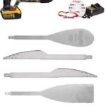 ATV2012-5 Equalizer Ambush Cordless Windshield & Quarter Glass Cut-Out Tool Kit – 20V Li-Ion, 5 Blade Set with HydroBlades, Battery, Charger, & Case – Heavy-Duty Urethane Removal Tool – Made in USA