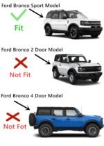 OEM Tempered Passenger Right Side Front Door Window Door Glass Compatible with Ford Bronco Sport 2021-2022 Models - Image 3