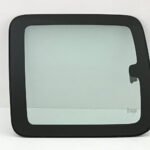 Movable Driver Left Side Rear Quarter Window Quarter Glass With Frame & Latch Compatible with Chevrolet Silverado Pickup 2 Door Extended Cab 1999-2006 Models