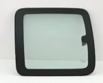 Movable Driver Left Side Rear Quarter Window Quarter Glass With Frame & Latch Compatible with GMC Sierra Pickup 2 Door Extended Cab 1999-2006 Models
