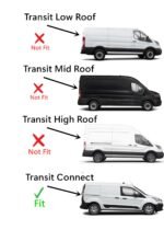 Laminated Passenger Right Side Front Vent Window Vent Glass Compatible with Ford Transit Connect 2019-2022 Models - Image 3