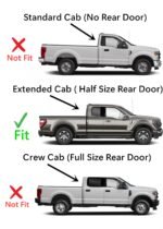OE Passenger Right Side Rear Door Window Door Glass Compatible with Ford F150 2015-2020 2 Door Super Cab Models/Ford F250 F350 F450 F550 2017-2022 2 Door Super Cab Models - Image 3