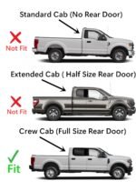 OE Platinum Edition Passenger Right Side Rear Door Window Door Glass Compatible with Ford F150 4 Door Crew Cab 2015-2020 Models / F250 F350 F450 F550 4 Door Crew Cab 2017-2022 Models - Image 3