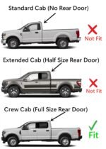 Platinum Edition Driver Left Side Rear Door Window Door Glass Compatible with Ford F150 4 Door Crew Cab 2015-2020 Models / F250 F350 F450 F550 4 Door Crew Cab 2017-2022 Models - Image 3