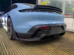 Porsche Taycan 4S (All Years) M-Style Carbon Fiber Rear Diffuser — Aggressive Luxury Upgrade - Image 7