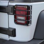 6pcs Black Light Guard Rear Tail Lamp Covers Kit Jeep Wrangler JK 2007-2017 - Image 6