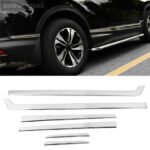 6pcs Body Door Side Moulding Strips Trim Sticker Cover Honda CRV 2017-2020 - Image 2