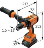 71161565090 FEIN ASCM 18-4 QMP AS 18V Cordless Hammer Drill Set QuickIN 4-Speed Drill Driver Kit with 4.0Ah Batteries, Rapid Charger, L-BOXX Storage System - Image 3