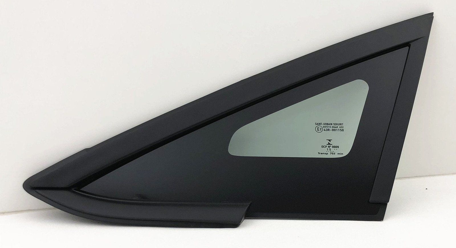 714SG4Azm2L OEM Black Moulding Style Driver Left Side Front Vent Window Vent Glass Compatible with Ford Fiesta 2011-2019 Models - Image 1
