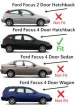 Passenger Right Side Quarter Window Quarter Glass Compatible with Ford Focus 4 Door Hatchback 2002-2007 Models - Image 3