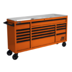 Homak | 72” RS Pro Series 16 Drawer Roller Cabinet with Stainless Steel Top - Image 4