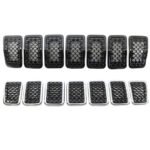 7pcs Mesh Front Grill Insert Grille Cover Jeep Cherokee 2019-2022 6AZ88DX8AB