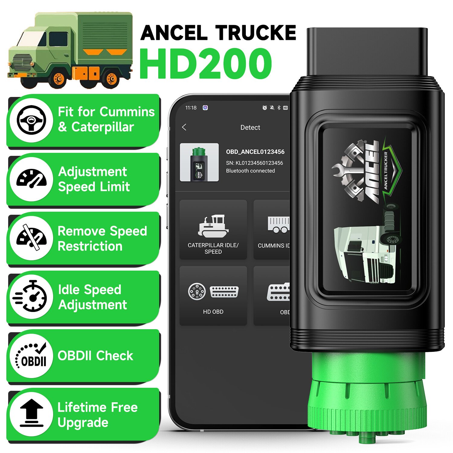 ANCEL HD200 Truck Scanner Overview
