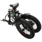 Ecotric 48V Portable and Folding Fat Ebike with LCD Display - Matt Black - Image 5