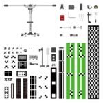 TOPDON Phoenix Mobile ADAS Calibration Frame | Foldable & Portable | Compatible with Phoenix Series Scanners | High-Precision 5-Laser System for Modern Vehicles