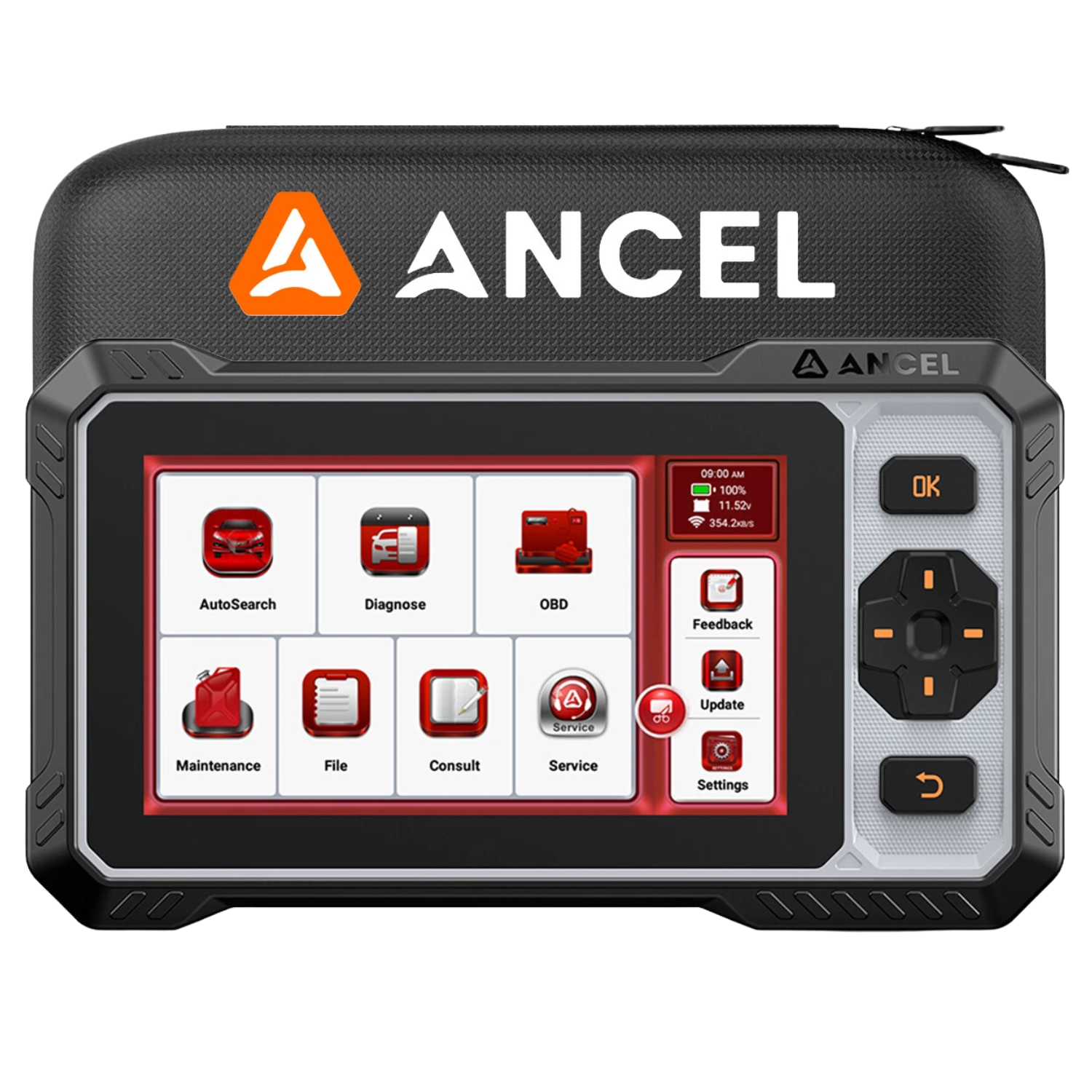 ANCEL_FX6100_OBD2_Scanner_connected_to_a_Toyota_Camry_displaying_all-system_diagnostics_on_6.2-inch_HD_touchscreen_in_auto_shop ANCEL FX6100 OBD2 Scanner All System Bidirectional Tool 15 Reset DPF EPB SAS - Image 1