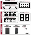 Autel AULADASCAL1 Camera, Radar & NV Calibration Package: Includes calibration parts for Cadillac, Honda, Nissan, Mercedes-Benz, VW, Audi, Porsche, and GM, ensuring accurate ADAS calibration.