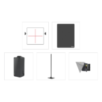 Standard Frame Radar Calibration Expansion Package: Includes ACC adapter, Doppler radar box, Continental radar plate, and corner reflector for calibrating radar-based safety systems like ACC & BSM.