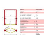 AMGO 18,000 lb 2 Post Lift SKU OH-18 - Image 2