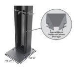 Atlas 408SL 8,000 lb Portable 4-Post Storage Lift + FP8 8-Piece Floor Panel Combo - Image 20