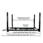 Atlas Garage PRO8000EXT-L 8,000 lb 4-Post Lift with Pro-Floor 8-Panel Combo - Image 8